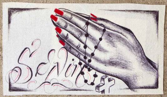 "Hold my hand" prison art original art Jose Morales 