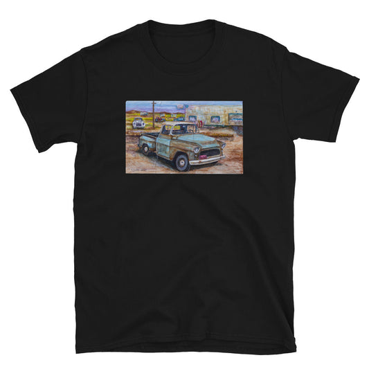 "Old truck" prison art Print on Demand Clyde S. Thompson Short Sleeves T-Shirt Small