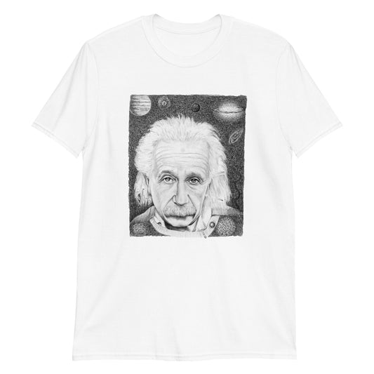 "Einstein" prison art Print on Demand Clyde S. Thompson Short Sleeves T-Shirt Small