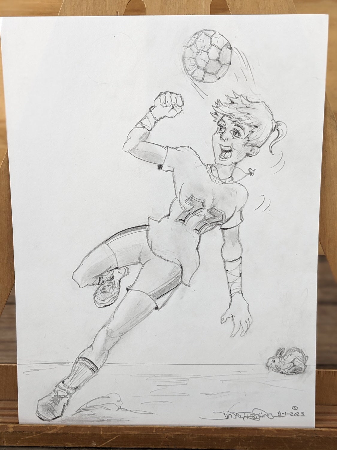 "Soccer Girl" Original Prison Art fine prison art original art Danny Ridling 