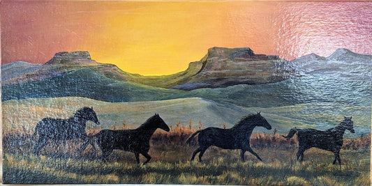 "Evening Gallop" fine prison art original art Eric Laurson 