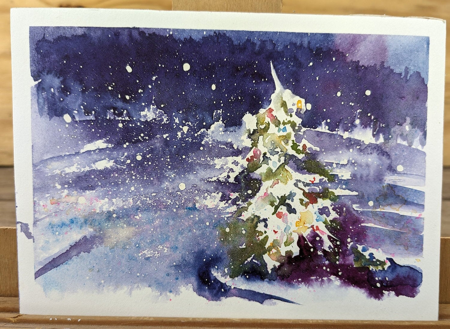 "Set of 4 Christmas Cards" fine prison art original art Allen Hudson 