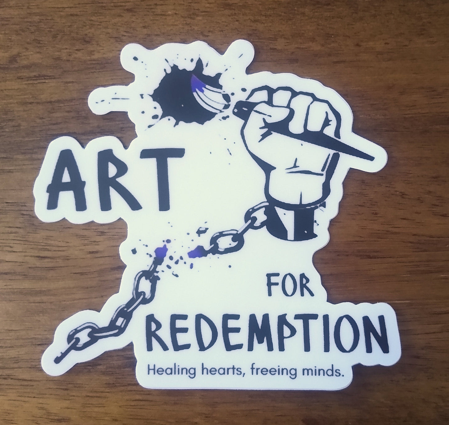 Sticker prison art Art for Redemption 