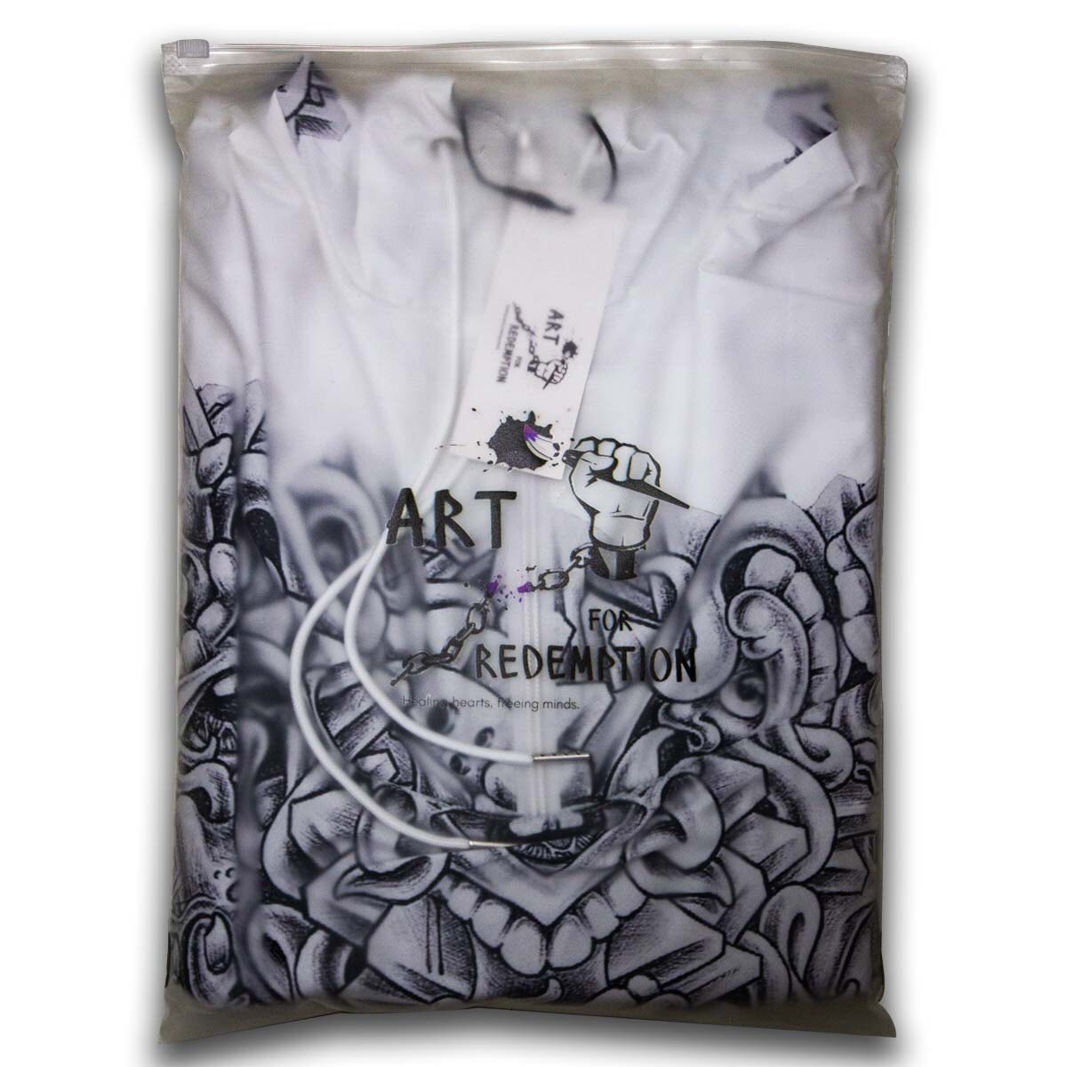 Incarcerated artist X Art for Redemption | Holiday Special Windbreaker prison art Print on Demand Art for Redemption 