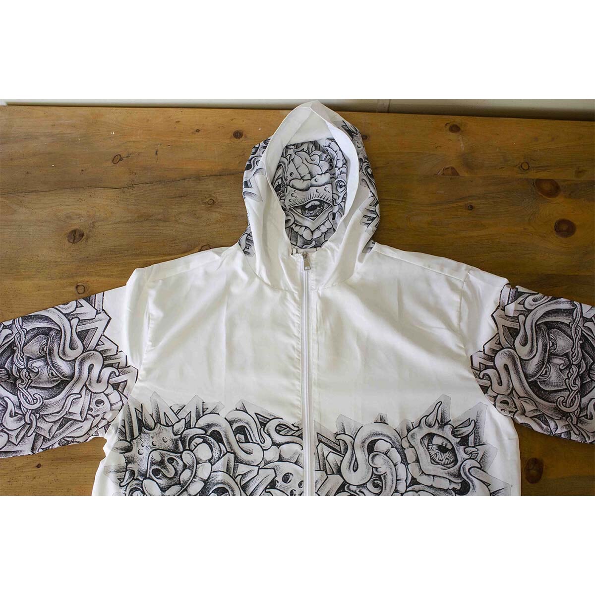 Incarcerated artist X Art for Redemption | Holiday Special Windbreaker prison art Print on Demand Art for Redemption 