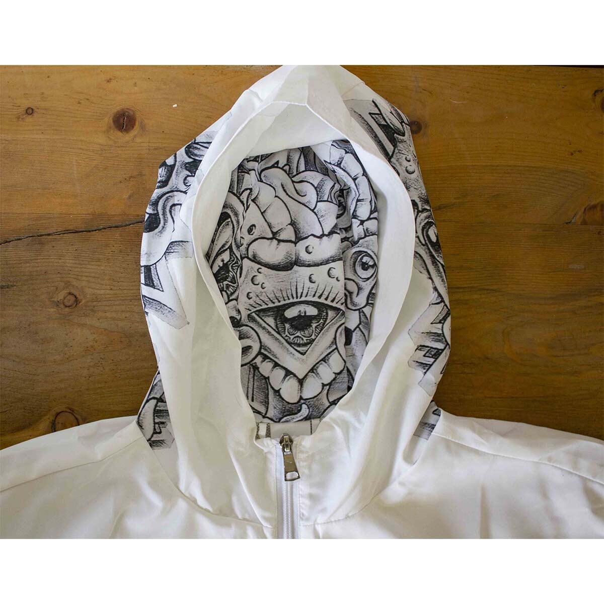 Incarcerated artist X Art for Redemption | Holiday Special Windbreaker prison art Print on Demand Art for Redemption 