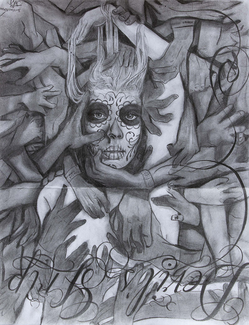 "Devil's grip" - Jose Montano prison art original art Jose Montano 