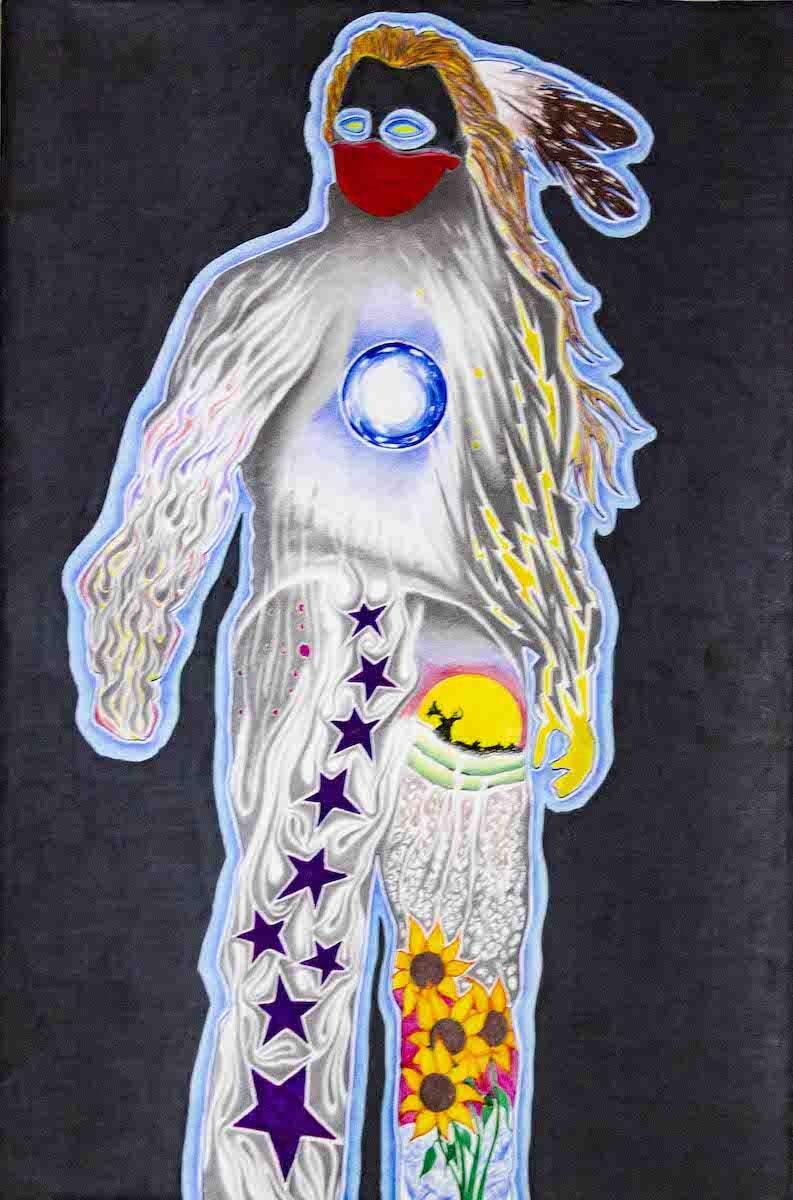 "Skin Walking - Protector" prison art original art Bruce Tso 