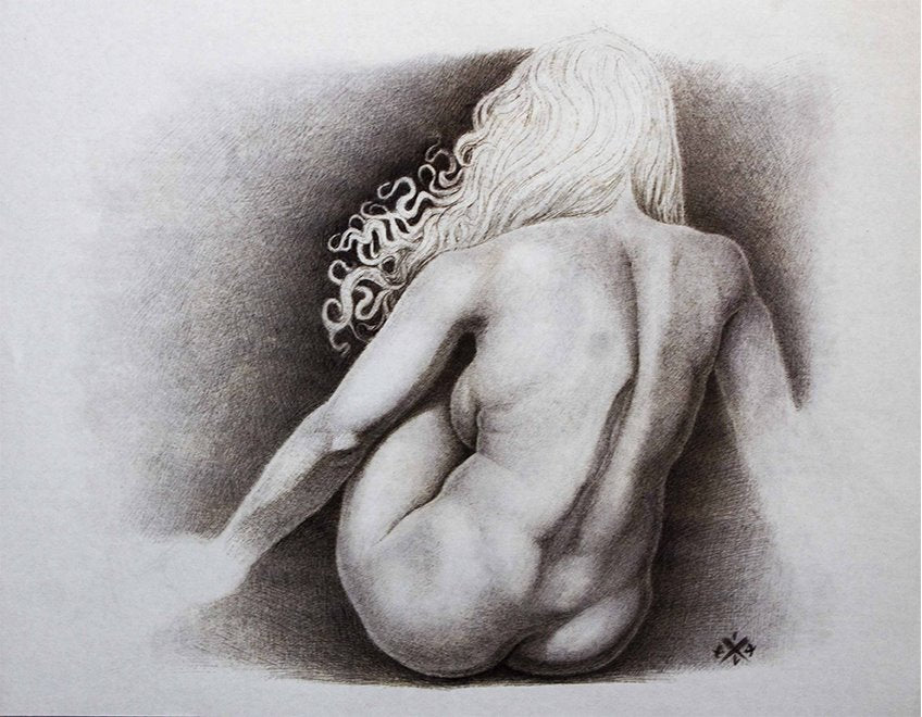 "Nudes Serie" - The Exile prison art original art The Exile 