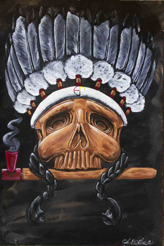 "A dying culture" prison art original art Joshua Baldwin 