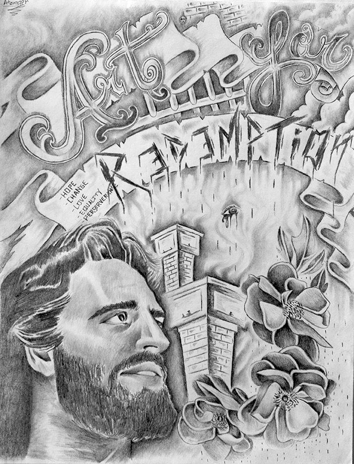 "Art for Redemption" - Alex Atzinger prison art original art Alex Atzinger 