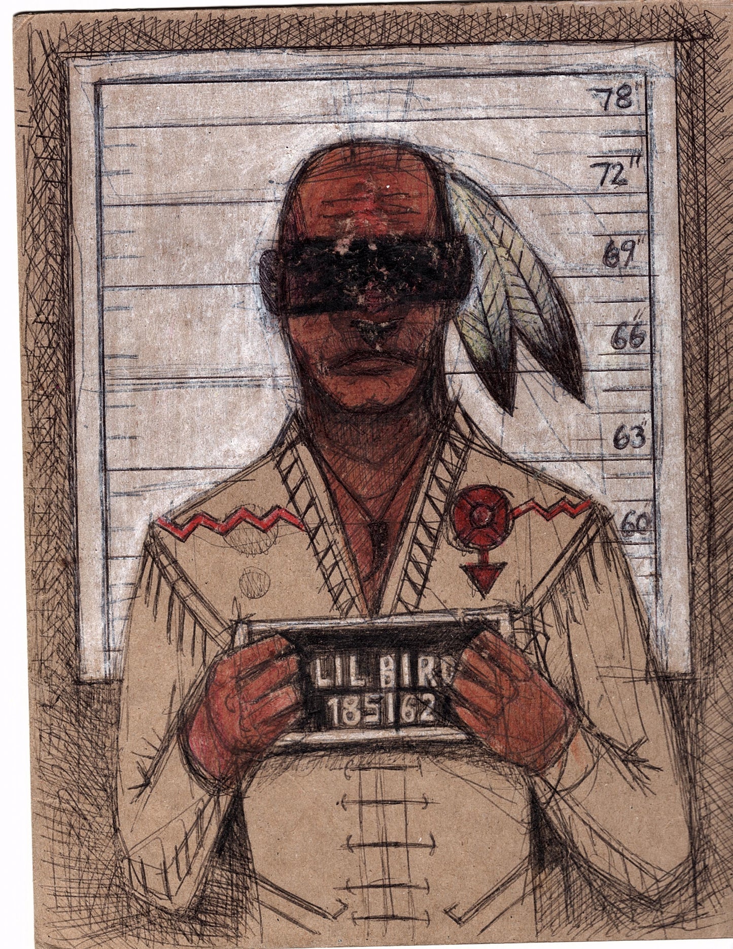 "The Good, the Bad and the Ugly" - Ryan Austin Lee prison art original art Ryan Austin Lee 