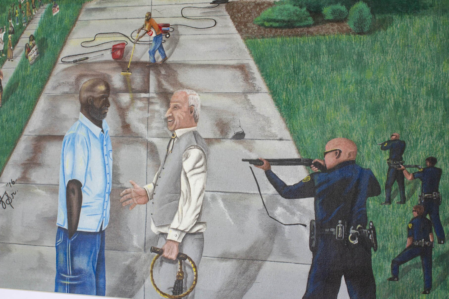 Take a Stand (BLM) fine prison art original art Martenez Wise Sr 