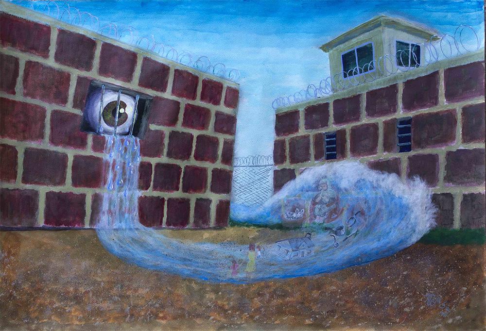 "Losin it" prison art Print on Demand Moses Whitepig 