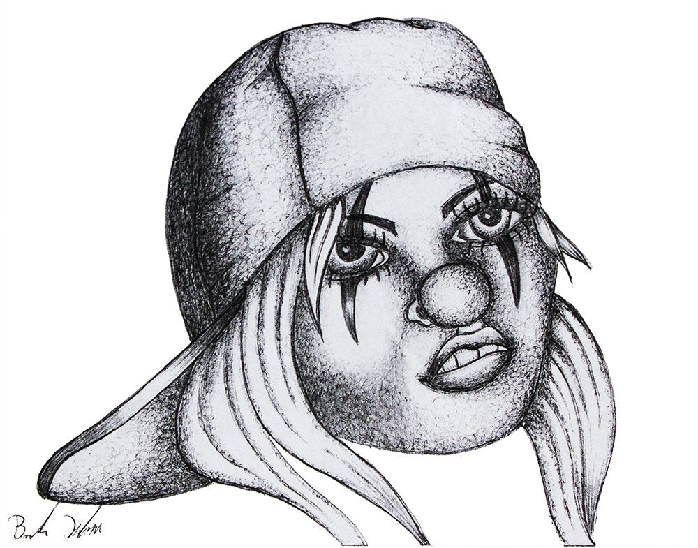 "Clown Girl" prison art Print on Demand Brandon Kleppe 