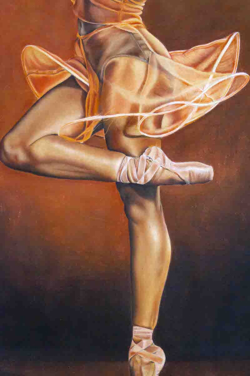 "Ballerina" prison art original art Eric Lynch 