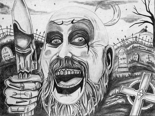 "Clown business" - Jason Duerr prison art original art Jason Duerr 