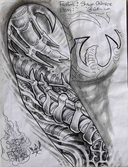 "Tattoo Sleeve #1" - Shawn Osborne prison art original art Shawn Osborne 