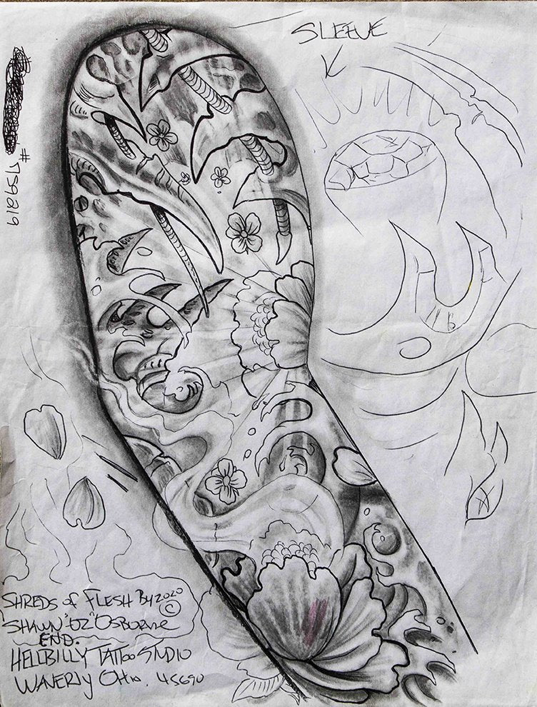 "Tattoo Sleeve #3" - Shawn Osborne prison art original art Shawn Osborne 