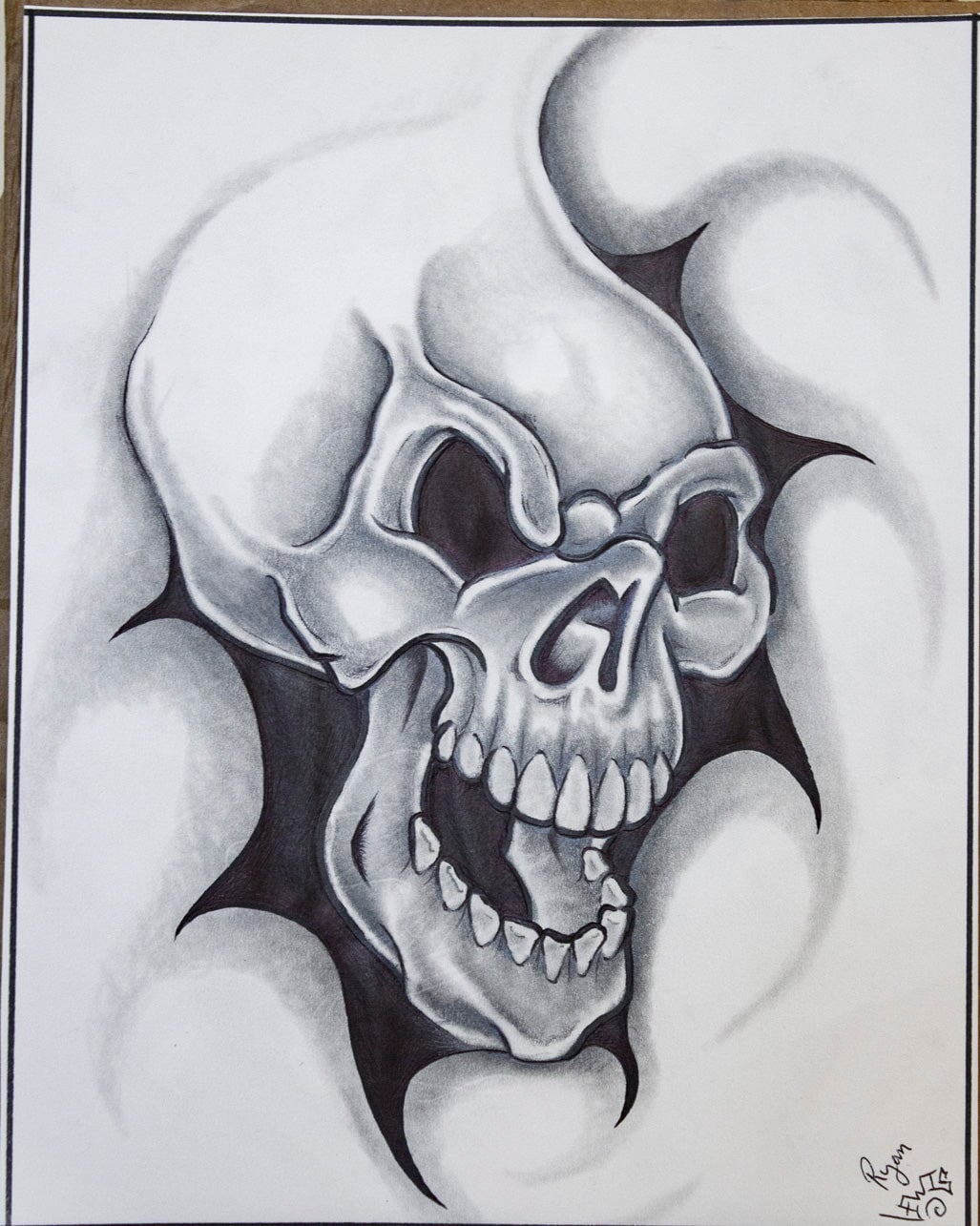 original-prison-art-skull-screams-ryan-lewis