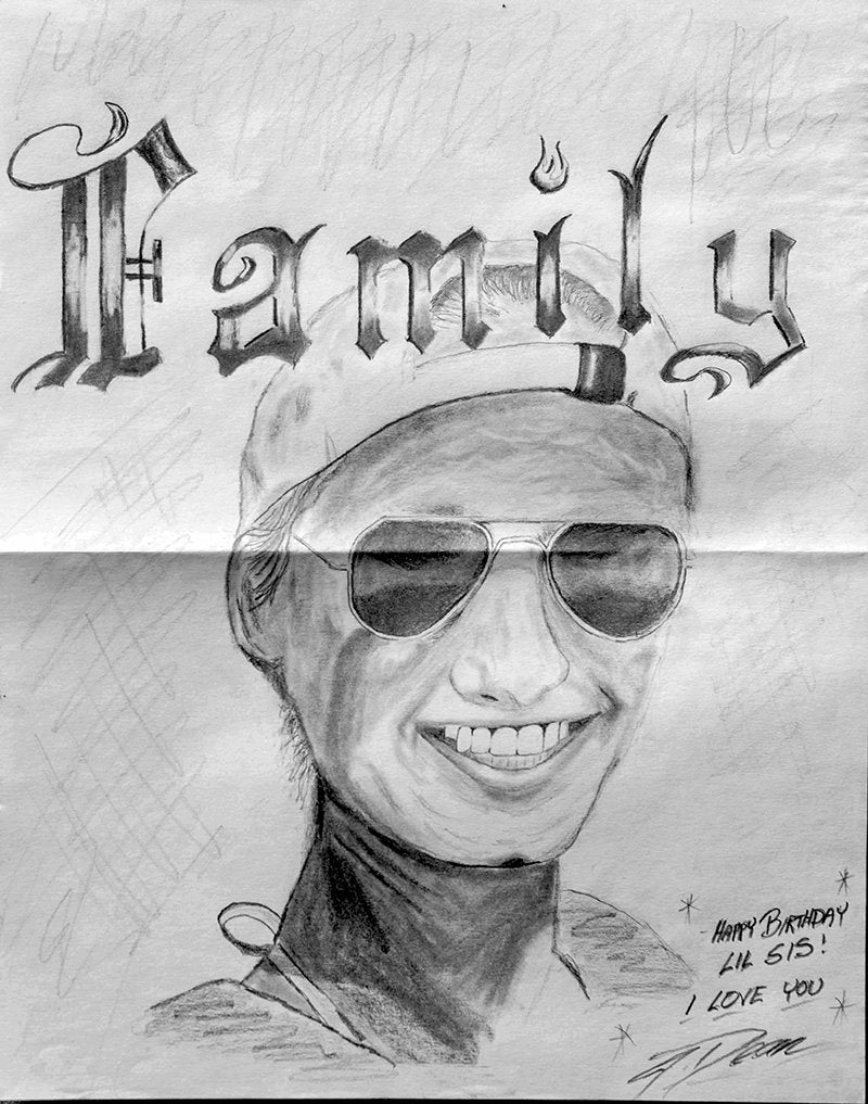 "Family" - Jonathan A. Dean prison art original art Jonathan A. Dean 