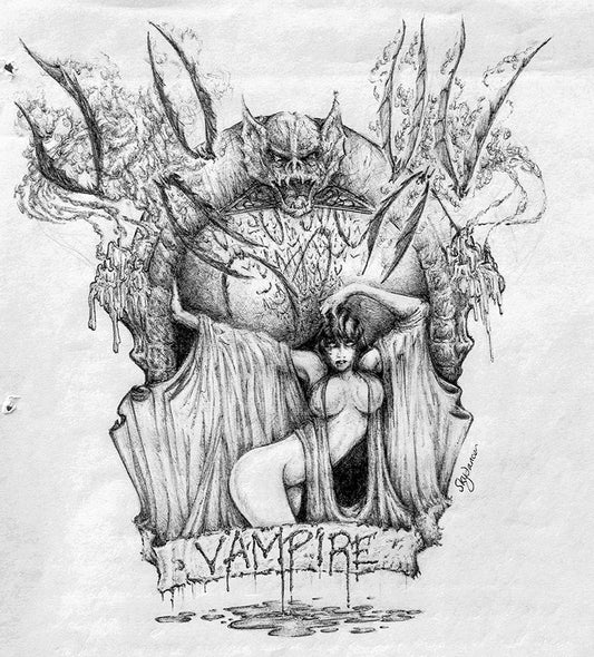 "Vampire" - Skydance MacMahon prison art original art Skydance MacMahon 