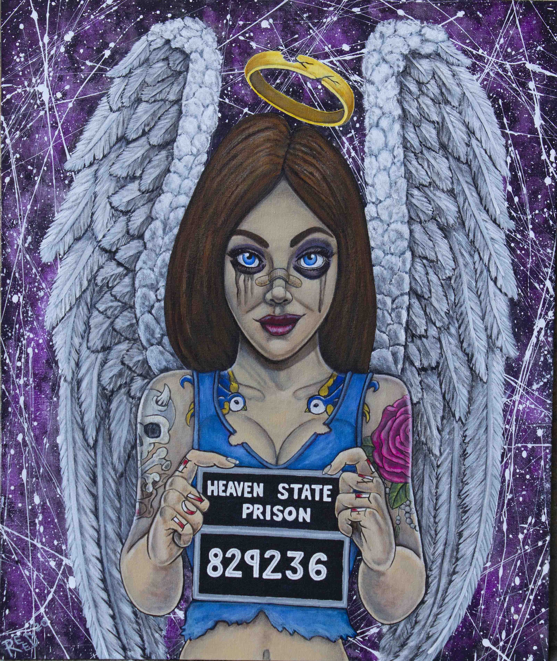 "Bad angel" prison art Print on Demand Charles Reed Walters 
