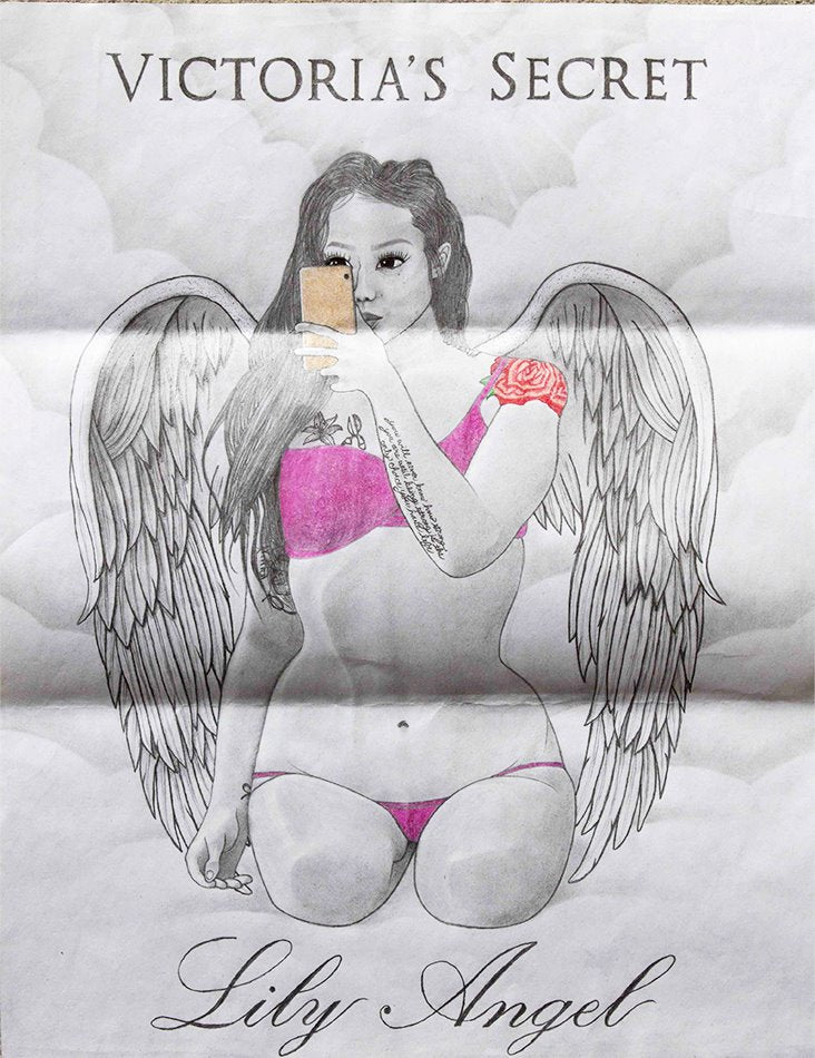 "Lily angel" - Morgen Decker-Maloney prison art original art Morgen Decker Maloney 