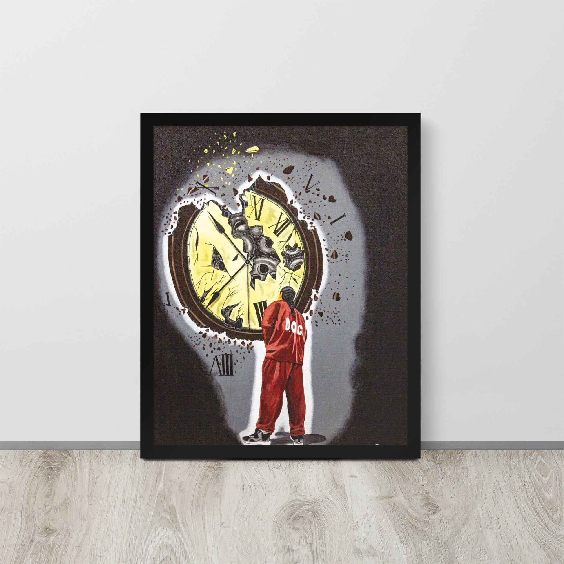 "Time turned into dust" fine prison art Print on Demand The Exile Frame Print Medium