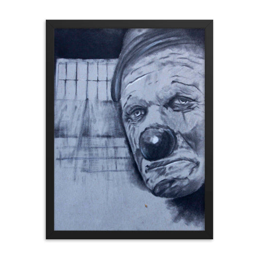 "Clown" prison art Print on Demand Tony Carrera Framed Print Small