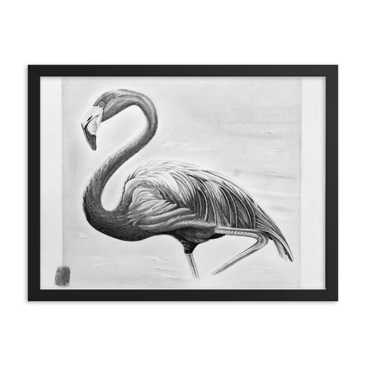 "Flamingo" prison art Print on Demand Corey Dean Wagner Framed Print Small