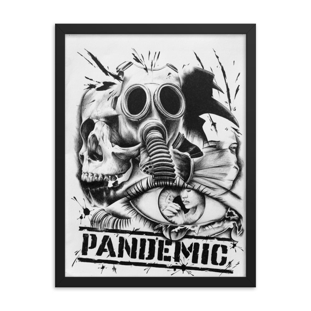 "Pandemic" prison art Print on Demand Jose Antone III Framed Print Small