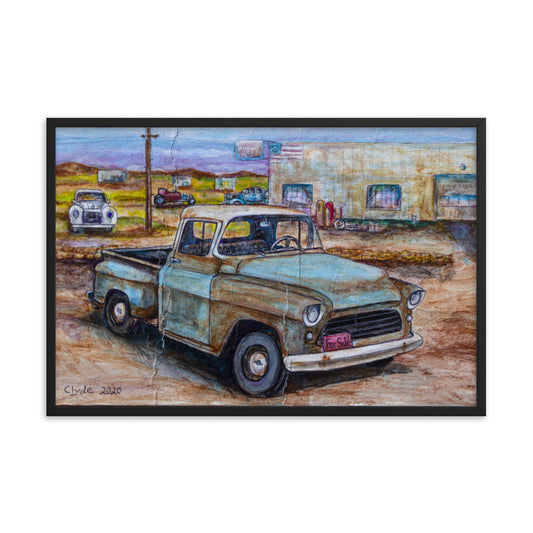"Old truck" prison art Print on Demand Clyde S. Thompson Framed Print Small