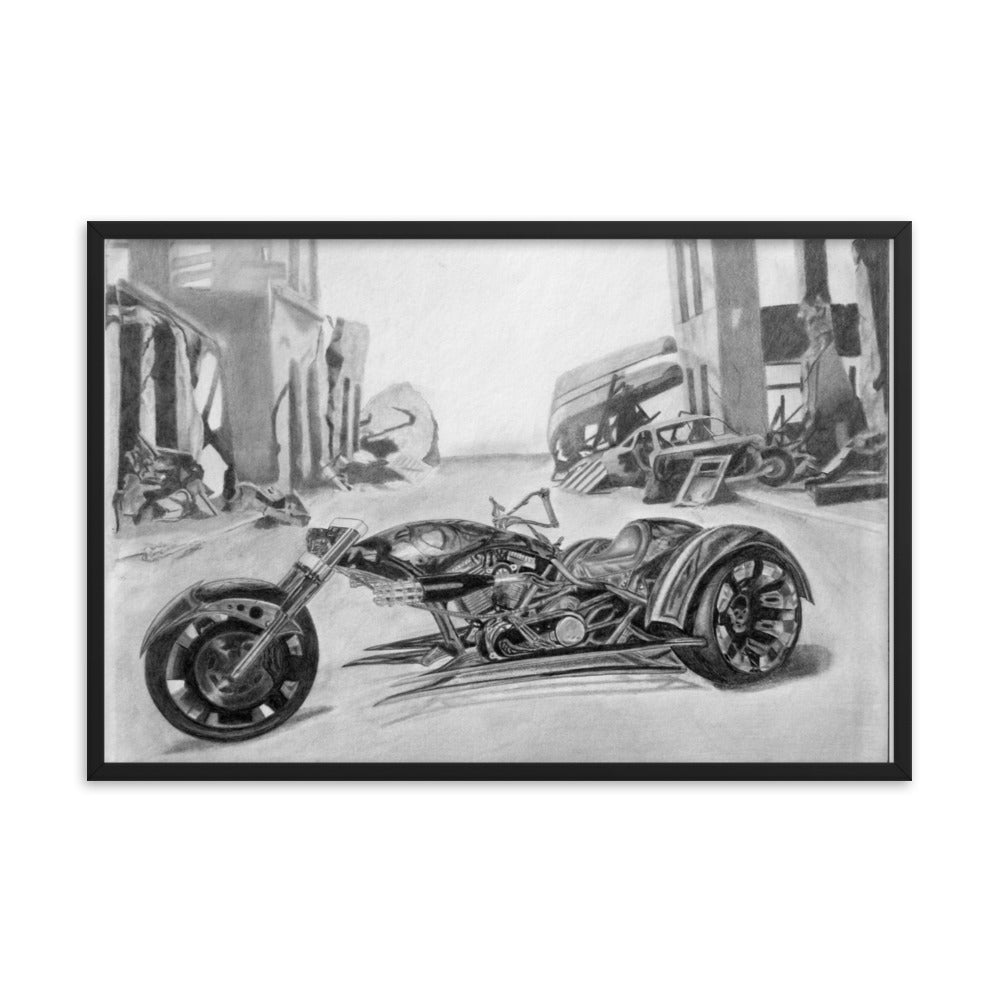 "OCC Trike" prison art Print on Demand Claude Johnson Framed Print Small