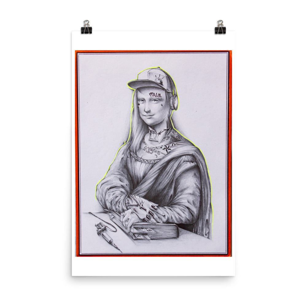 "Ligature Lisa The Tattooist" prison art Print on Demand Andrew Gonzalez Print Small