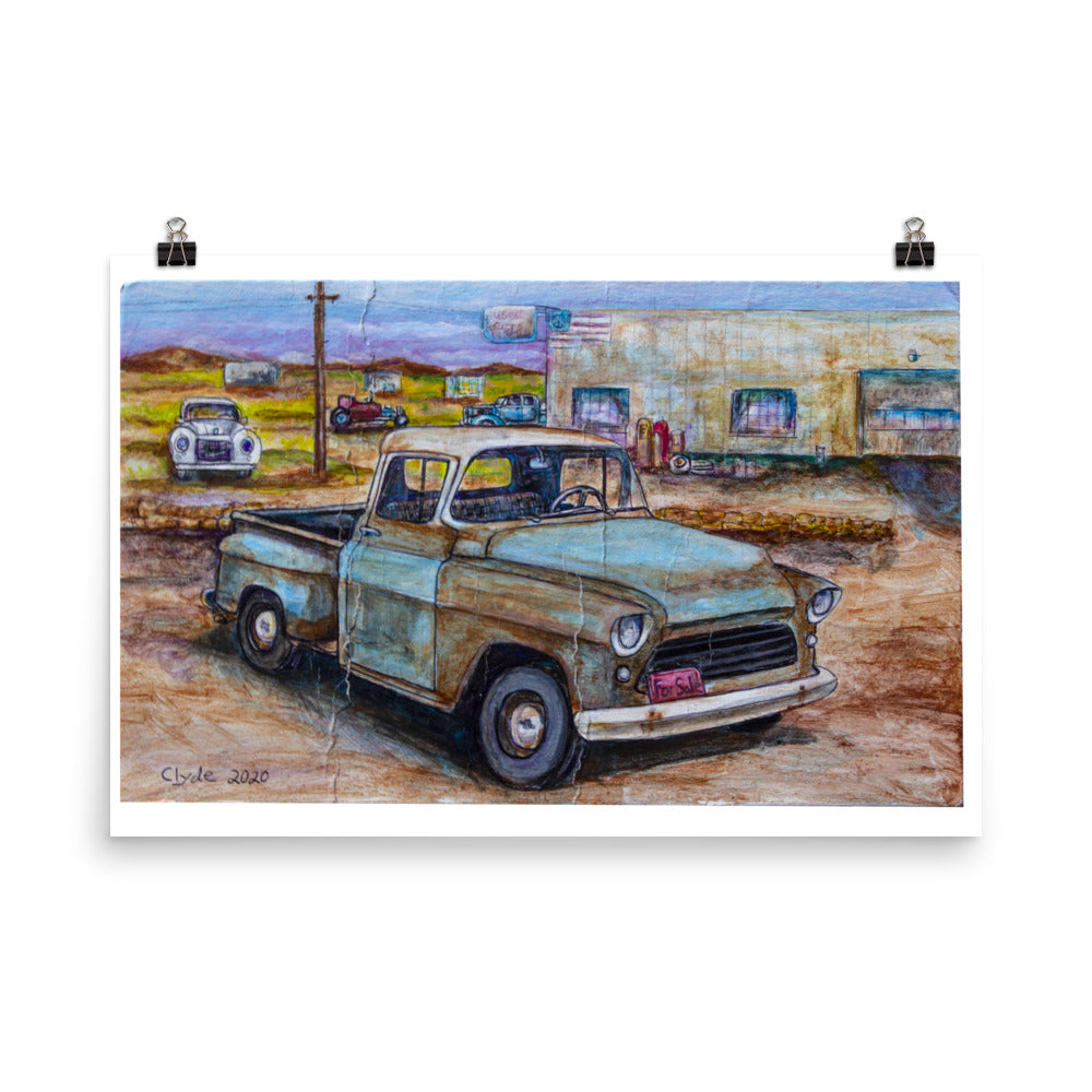 "Old truck" prison art Print on Demand Clyde S. Thompson Print Small