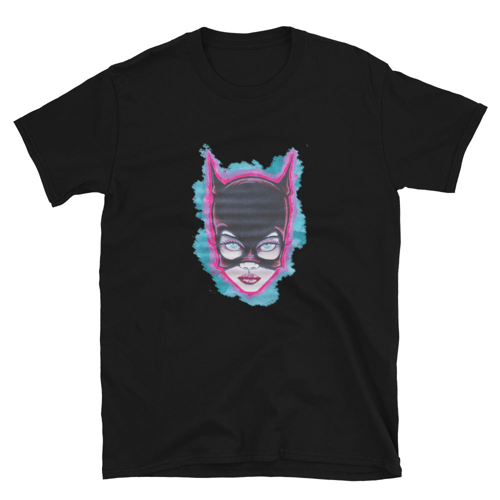 "Catwoman" prison art Print on Demand Michael Cannon Short Sleeves T-Shirt Small