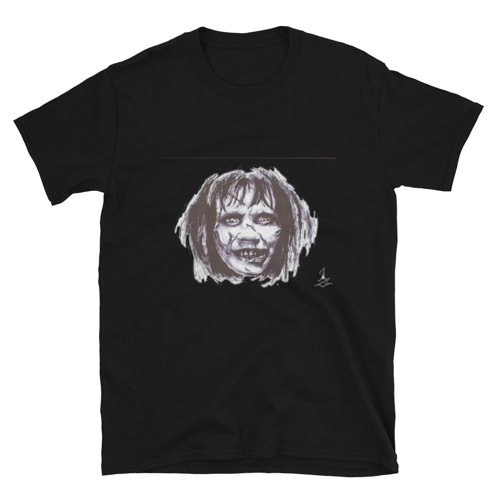 "Scary Face" prison art Print on Demand Chad Merrill Short Sleeves T-Shirt Small