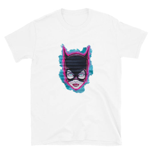 "Catwoman" prison art Print on Demand Michael Cannon Short Sleeves T-Shirt Small