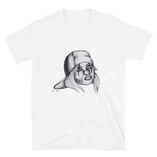"Clown Girl" prison art Print on Demand Brandon Kleppe Short Sleeves T-Shirt Small