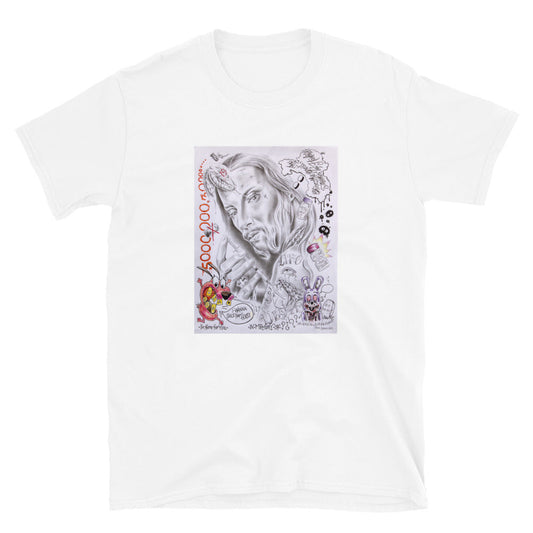 "2020 Covid theories" prison art Print on Demand Mark Garza Short Sleeves T-Shirt Small