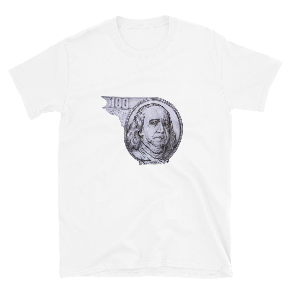 "Ben Franklin 100" prison art Print on Demand Skydance MacMahon Short Sleeves T-Shirt Small