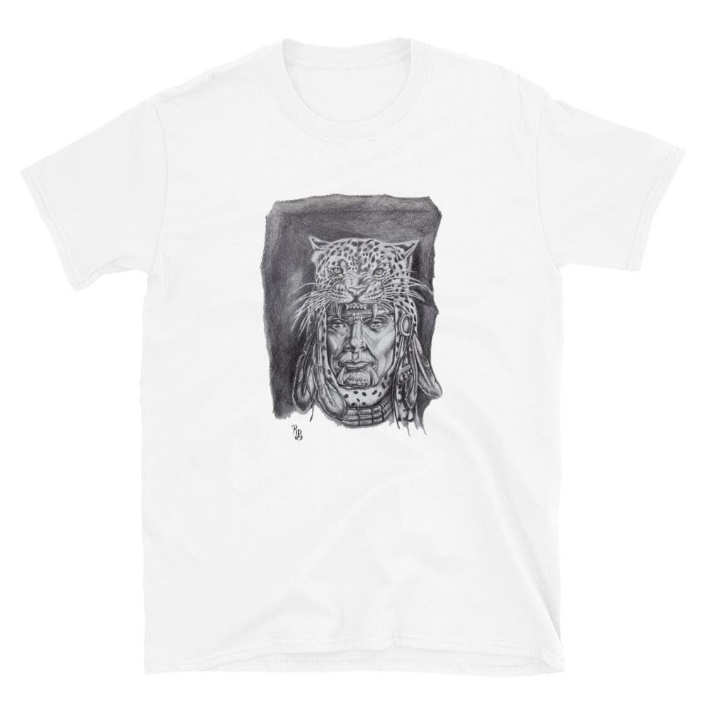 "Jaguar Knight" prison art Print on Demand Ralph John Bermudez Short Sleeves T-Shirt Small