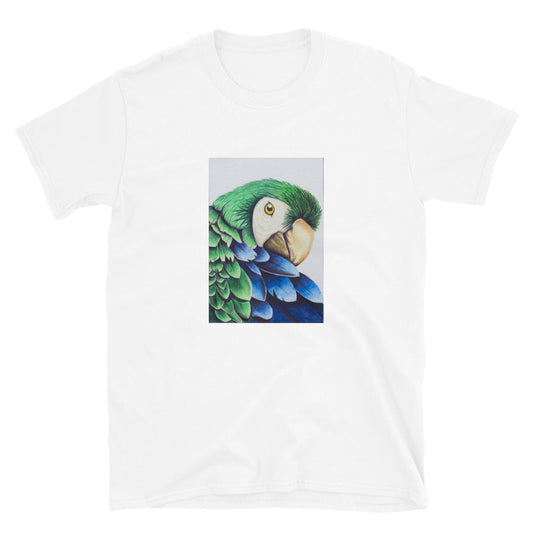 "Parrot" prison art Print on Demand Ronald Dain Harris Short Sleeves T-Shirt Small