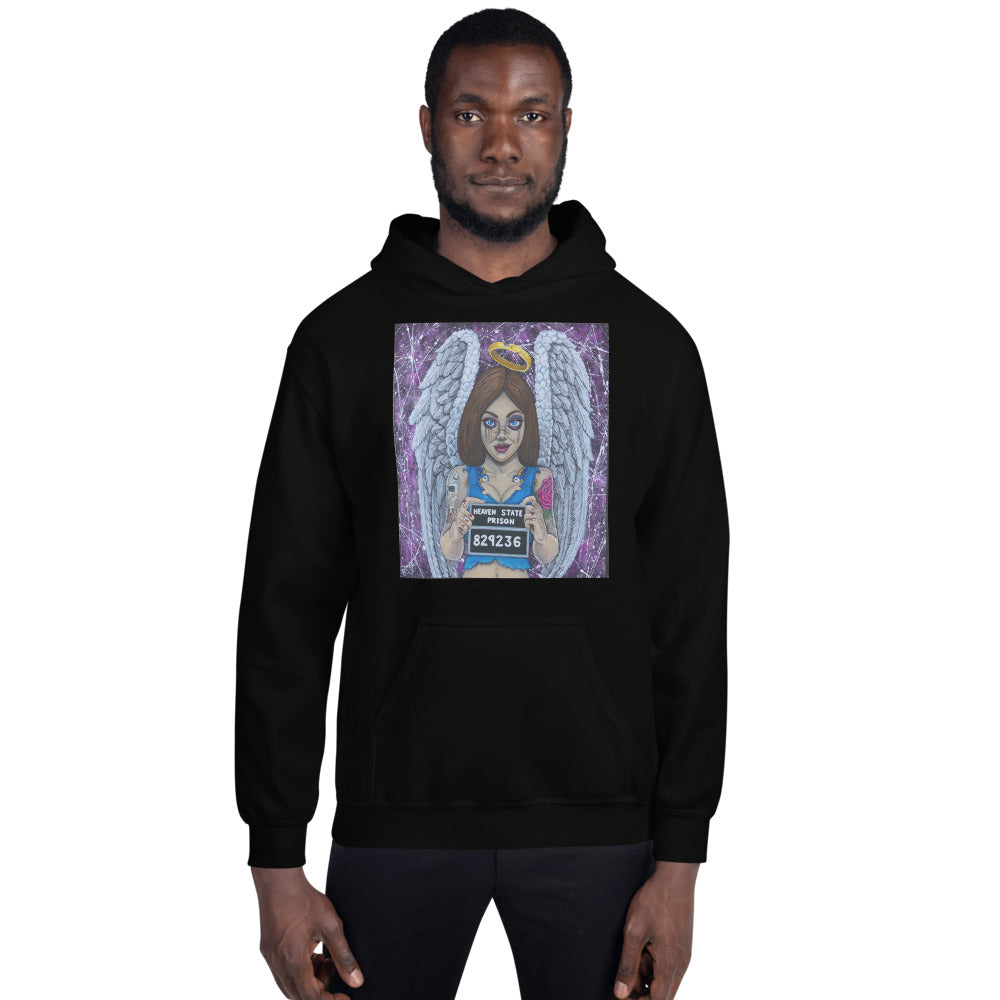 "Bad angel" prison art Print on Demand Charles Reed Walters Hoodie Small